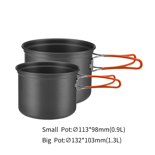 Camping Aluminium Leichtes Campingkochgeschirr-Set BL200-C17