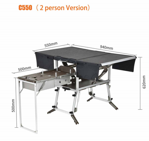Mobile Küche C550 (2-Personen-Version)